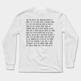 "Lorem ipsum dolor sit met" phrase Long Sleeve T-Shirt